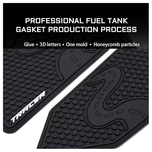 for Yamaha Tracer 9 GT TRACER9 Tracer 9GT 2025 2026 Motorcycle Accessories Side Fuel Tank Grips Tank Pads Protector Stickers Decal Gas Knee Grip Traction Pad Tankpad PVC Rubber Black