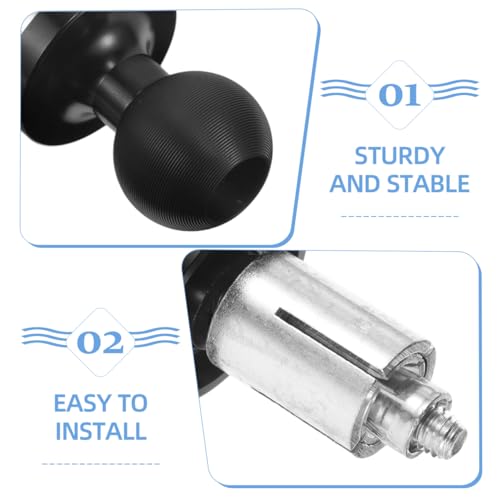 Motorcycle Handlebar Clamp Ball Head Mount Base, Motorbike Phone Holder Bracket, Handlebar Expansion Ball Designed Pedestal for Navigation Device, Compatible with Motorbike Repairs