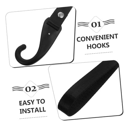 PRETYZOOM 2Pcs Motorcycle Holder with Hooks Punch Installation Handlebar Strap for Keys Gloves Accessories Durable Material for Clean Intact Motorcycle
