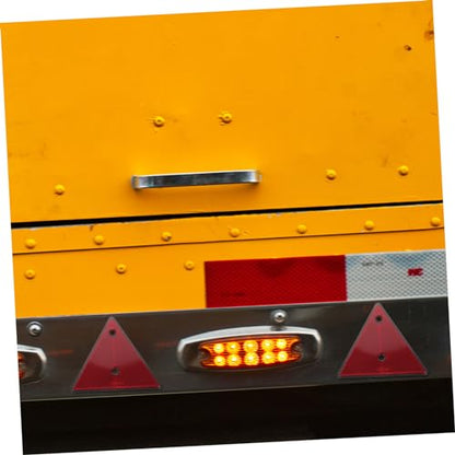 Holibanna 2pcs Reflective Triangle Warning Signs for Cars Emergency Road Reflectors Weatherproof for Roadside Assistance and Vehicle Maintenance