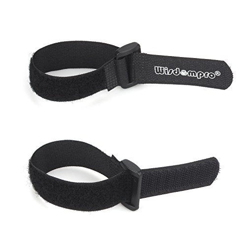 20 Pack 0.8 x 8 Inches Hook and Loop Reusable Fastening Cable Tie Down Straps by Wisdompro - Reusable, Durable Functional Ties to Keep Your Home, Office, Workspace from Tangled Messes of Cords - size: 0.8 x 8 Inch, 20 Pack