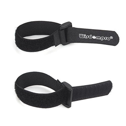 20 Pack 0.8 x 8 Inches Hook and Loop Reusable Fastening Cable Tie Down Straps by Wisdompro - Reusable, Durable Functional Ties to Keep Your Home, Office, Workspace from Tangled Messes of Cords - size: 0.8 x 8 Inch, 20 Pack