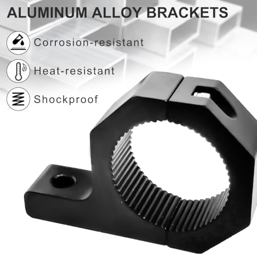 Light Bar Mount Kit 19-32mm Universal Work Light Tube Clamp Aluminium Mounting Brackets,Spotlight Extension Pole,for Off-Road Vehicles Car Truck Motorcycle - style: 19-32mm