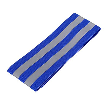 X AUTOHAUX 8pcs Reflective Bands for Arm High Visibility Night Cycling Riding Reflector Tape Straps Bracelet - color: Blue