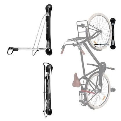 Steadyrack Bike Rack - Easy Lift Swivel Bike Wall Mount, Vertical Storage Solution for Bicycles with Fenders or Mudguards, Garage Bicycle Rack Wall Mount for Home