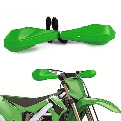 AnXin Motorcycle Handguards 7/8" and 1 1/8" Hand Guard Handlebar Protection Universal for KLX 110 140 KX 65 85 80 112 125 KX100 Dirt Pit Bike ATV Green - color: green