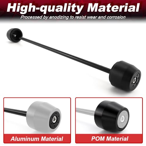 Xitomer Rear Axle Sliders Fit for Z650 Ninja 650 2017-2024, Z650RS 2021-2025, Motorcycle Rear Fork Wheel Frame Sliders Crash Protector (Rear) - style: Rear