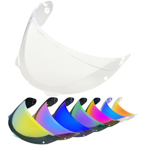 HJ-33 Helmet Visor For i90.Replacement Motorcycle Helmet Shield Compatible with HJC i90 (Clear) - color: Clear