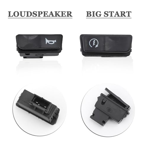 Mokuo Motorcycle Handle Switch Button in PP Material Compatible with Chinese GY6 4-Stroke Scooter Mopeds Jonway Taotao Roketa Parts