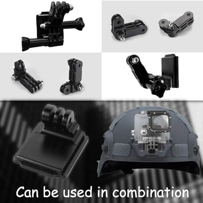 NVG Mount for Gopro, Aluminum Helmet Camera Mount Compatible with Insta360 X5 X4 X3 X2 X RS R GO 3 2, GoPro Hero, DJI OSMO Action and Most Action Cameras