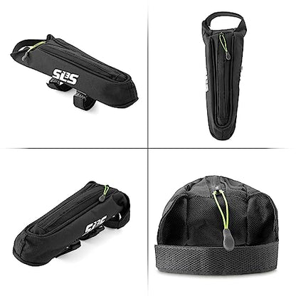 SLS3 Aero Top Tube Bike Bag - Small, Stable & Secure for TT and Triathlon Racing – Tri and Cycling Accessories - Premium Low Profile Design Reduces Drag - Custom Fit Bike Top Tube Bag