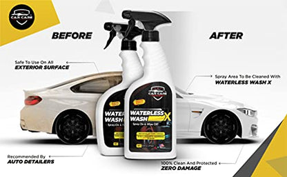Waterless Wash X-Car Detailing, 128 oz Concentrate | No Water Necessary, Quick Detailer for Any Vehicle, Spray On & Wipe Off, Use in Garage, at Work, or Anywhere - size: 128 Ounce (Pack of 1)