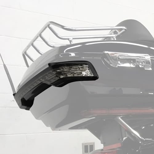 TCMT King Trunk LED Tail Light Assembly Wiring Harness Fits For Harley Touring Road King Road Street Electra Glide Tri Glide Ultra Limited 2014-2025 Clear Len - color: Clear Lens Black Housing A, size: Light Set(17 Funtions)