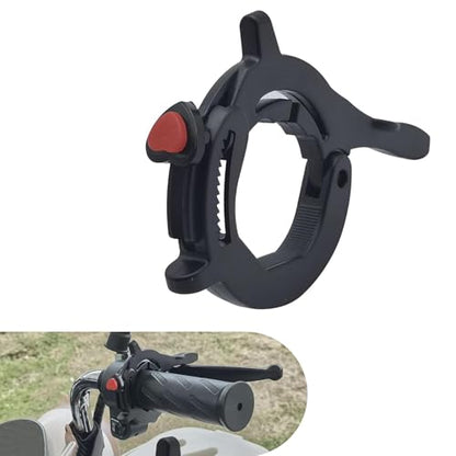 Motorcycle Throttle Assist, Wear-resistant Labor-saving Cruise Control Clamp, Long-ride Hand Relief Accessory, Universal for Most Motorcycle Throttle Accessories (Black)