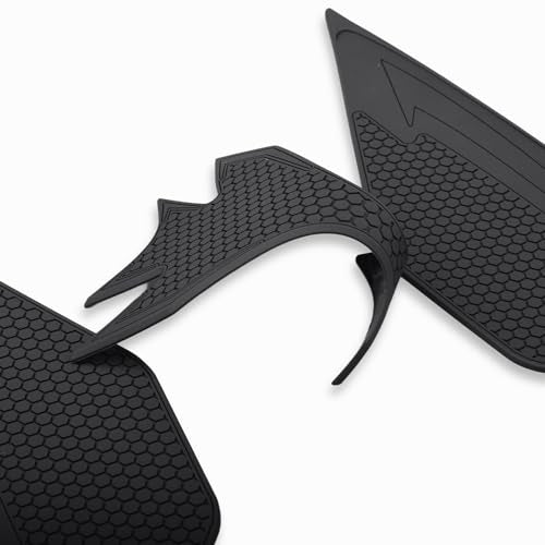 Motorcycle Tank Traction Pad Side Gas Knee Grip Protective Sticker Protector for Kawasaki ninja650 （2017-2025） Z 650 （2019-2025） (Black) - color: Black