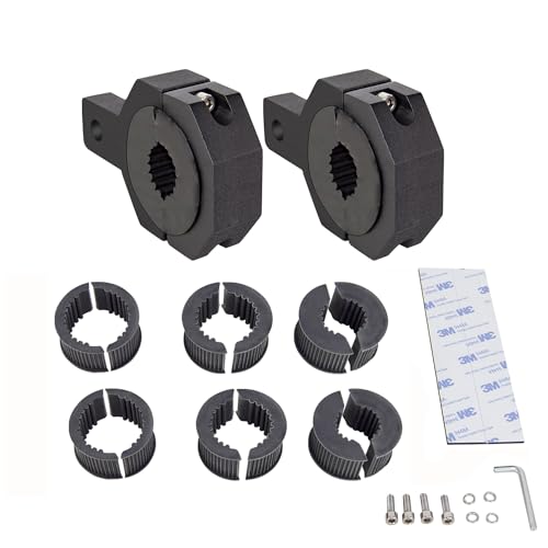 SKYWORLD 2Pcs 1" 1.4" 1.6" 2" Horizontal Bar Clamp Mounting Kit LED Lights bar Bull Bar Roof Racks Roll Cages fit for Motorcycle Crash Bar Guard ATV UTV SUV