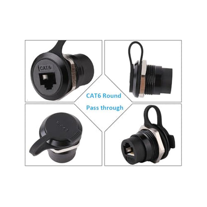 Toronce D R Series Panel-Mount Connector (R-CAT6-2PCS-B) - size: R-CAT6-2PCS-B