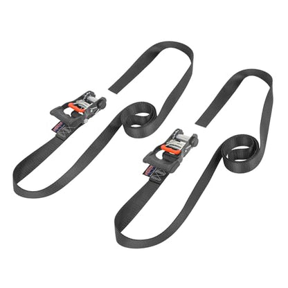 PowerTye Mfg Endless Ratchets - 1.5 inch x 7 Foot Ergonomic (no Hooks) - 800 lb. Working Load Limit - Black 2-Pack - color: Black, size: 1.5in x 7ft