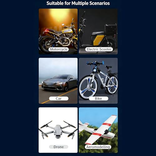 Motorcycle LED Safe Flashing Light Watertight ABS High for Day Night Anti Shock Bike Indication Light - color: A