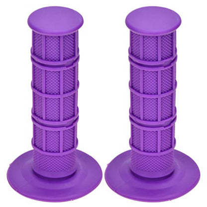 HIAORS Universal 22mm 7/8" Handlebar Grip Soft Rubber Hand Grips Compatible with CRF50 XR50 KLX250 SSR125 Pit Bike CRF150F CRF230F CRF250F CRF450F TTR110 TTR125 Dirt Bikes Motorcycle Parts Purple - color: Purple