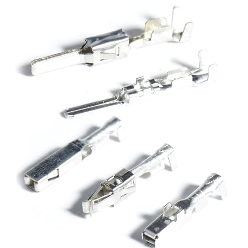 Connector Pins Crimped Terminal Automotive Car kit Electrical 1/1.5/1.8/2.2/2.8/3.5mm Motorcycle ATV Wire Removal Non-Insulated Plug Male Female Crimp Set