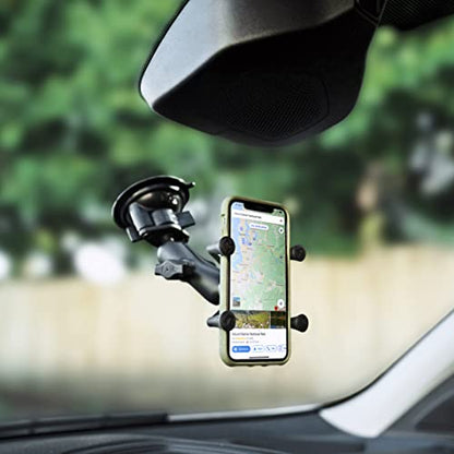 RAM MOUNTS X-Grip Universal Smartphone Holder Cradle – B Size 1" Ball (RAM-HOL-UN7BU) - style: Small Phones