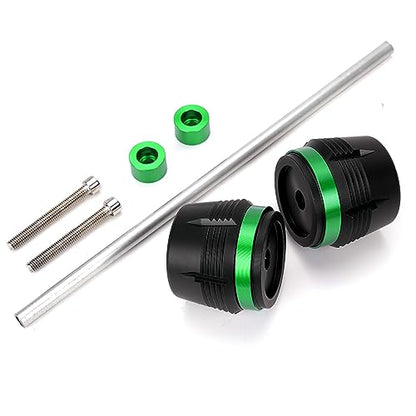 Motorcycle Front Fork Wheel Frame Sliders Fit For Kawasaki Z900 RS Z 900 Z650 RS Ninja 650 ninja1000sx ZX6R Versys 650 2017-2022 2023 2024 - color: Green