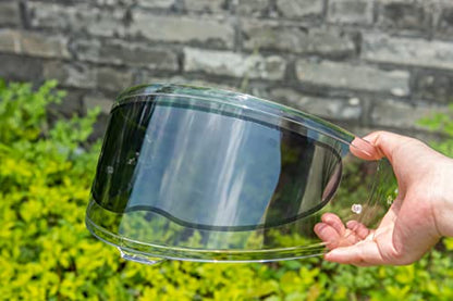 Anti Fog and Smoke Tint Motorcycle Helmet Visor Film,Universal Fit | 272x91mm,For Most Full Face and Open Face Helmets,Easy Tool Free,Sun Protection - size: SMOKE TINT