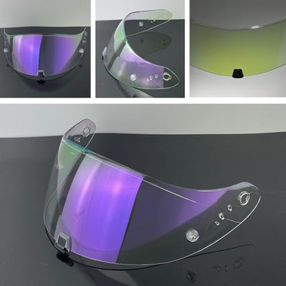 R1 Air Helmet Visor Replacement,Tinted Motorcycle Helmet Face shield Windshield lens for R1,R1 Air,R1 EVO,T520,ST1400,391 (Revo Clear Purple) - color: Revo Clear Purple