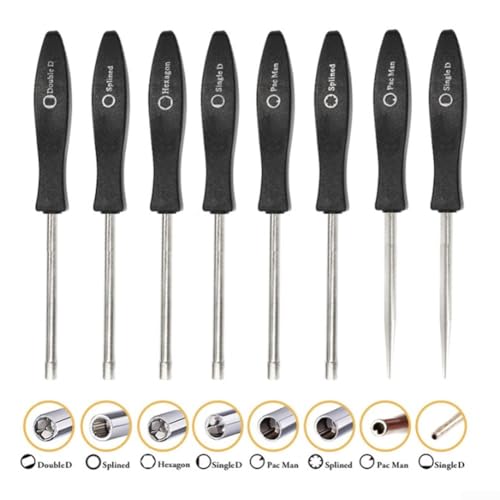 8-Piece Carburetor Adjustment Tool Kit with Cleaning Brush, High-Grade Alloy Steel Screwdriver Set Lawn Mower, Motorcycle and Chain Saw Repair, Lasting
