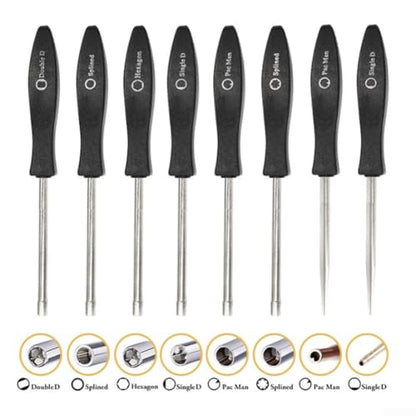 8-Piece Carburetor Adjustment Tool Kit with Cleaning Brush, High-Grade Alloy Steel Screwdriver Set Lawn Mower, Motorcycle and Chain Saw Repair, Lasting