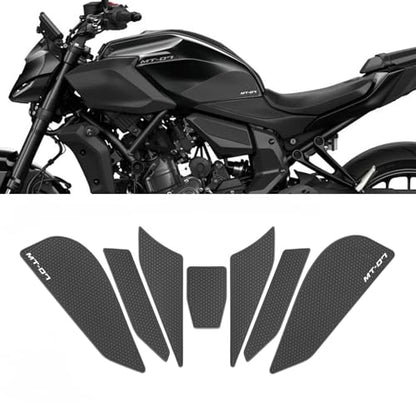 for MT-07 mt07 2026 2025 Accessories Motorcycle Fuel Tank Cap Sticker pad Fuel Tank Cap Anti-Slip Protective pad Tank Grip Knee Protector
