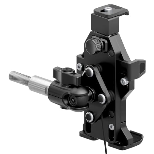 Tackform Aluminum Motorcycle M10 Handlebar Bolt Adventure Phone Mount - Vibration Dampening and Wireless Charging | Short Reach | Compatible with BMW K1600 GT/GTL, R1200 RT, R1250 RT (Year Specific)