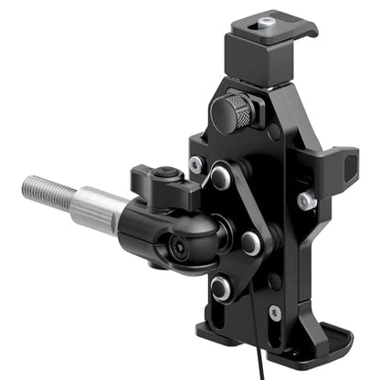 Tackform Aluminum Motorcycle M10 Handlebar Bolt Adventure Phone Mount - Vibration Dampening and Wireless Charging | Short Reach | Compatible with BMW K1600 GT/GTL, R1200 RT, R1250 RT (Year Specific)