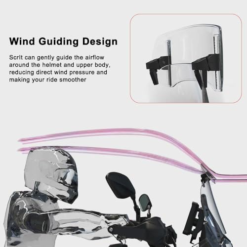 Motorcycle Windshield Extension for Honda NT1100 NT 1100, Clip On Adjustable Spoiler, Height Adjustable Windshield, Fatigue Reducing Protective Shield,200MM - size: 200MM