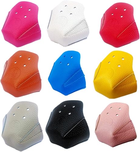 100% Real Cowhide | Toe Cap Guard Protectors | Roller Skate Derby Speed 1 Pair(Purple) - color: Purple