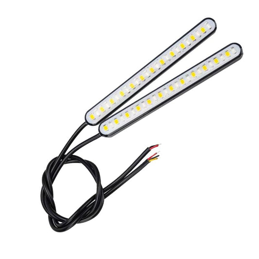 4 Inch Motorcycle LED Tail Light - Bright two-color sequential turn signal light, brake light, license plate light with adhesive bracket, for motorcycle, scooter, e-bike 2 pack (Red and yellow) - color: Red and yellow