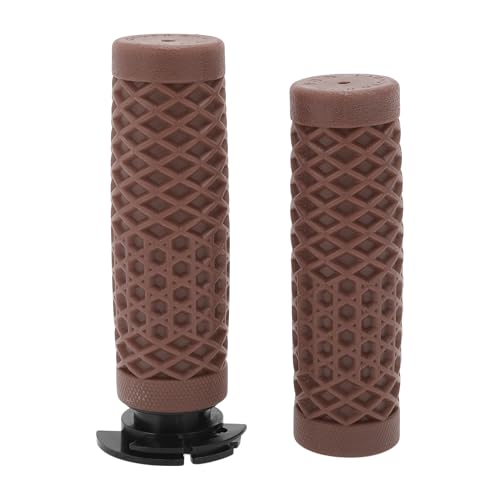 Motoforti 7/8" 22mm 15/16" 24mm Motorcycle Hand Grips Cover Kit Non Slip TPU Handlebar Grips for Motorcycle Scooter Bicycle ATV Brown 1 Set - color: Brown