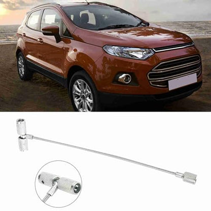 Tire Valve Stem Tool, 3 in 1 Valve Stem Puller, Stainless Steel Valve Stem Installation Tool for Car Tire Plug Core Remover Repairing, 8.6in, 1Pcs