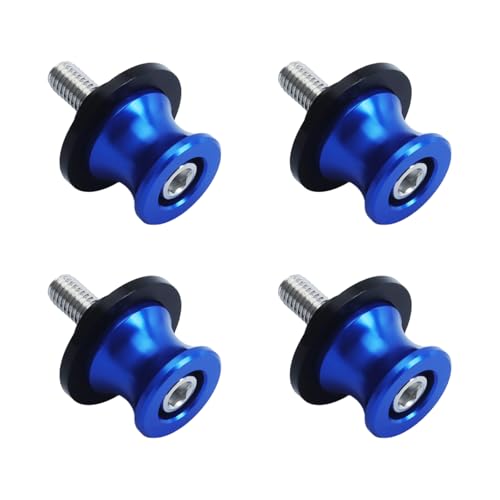 8mm M10x1.25 CNC Motorcycle Swingarm Spools Sliders - 4PCS Black Axle Protectors for Stands & Lifts - Fits Kawasaki Ninja 400/500/650, Honda CBR600RR, BMW S1000RR, Suzuki GSX-S(Blue) - color: Blue, size: 8mm M10x1.25