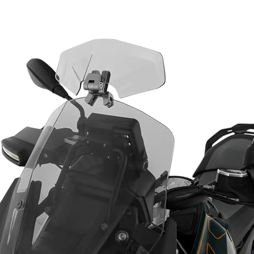 For 390 790 890 1290 Adventure Motorcycle Windshield Heighten Extension Windscreen 390 790 890 1290 adventure (Grey) - color: Grey