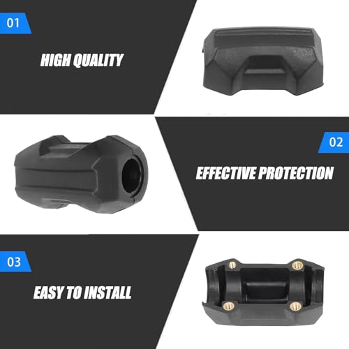 1 Pair 22/25/28mm Motorcycle Engine Bumper Blocks Universal Motorcycle Engine Guard Bumper Crash Bars Protectors Replacement for Honda Suzuki Kawasaki Yamaha BMW