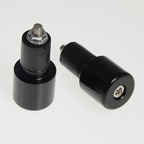 A-pro Motorcycle Bar Ends 17 mm Universal Handlebar Counter Weights Scooter Black