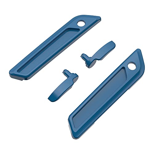Advanblack Saddlebag Latches Covers, Lid Lifters Levers Fit for 2014+ Harley Touring Hard Saddlebags - Billiard Teal - color: Billiard Teal