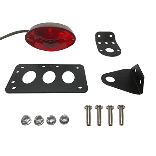 Side Mount License Plate Bracket Holder with Tail Light Brake Light Fit for Harley Davidson Sportster Bobber Chopper