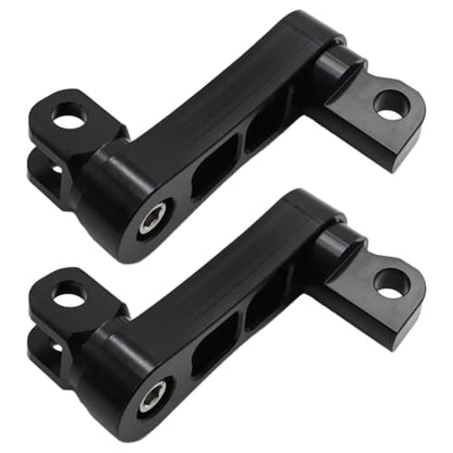 Adjustable Footpegs Highway Pegs Male Mount Foot Peg Clamp Support Extensions Bracket Replacement for Harley Davidson Sportster Dyna Softail Touring Road King Street Glide Road Glide Black