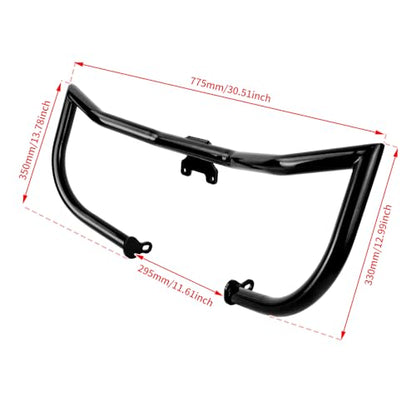 Motorcycle Crash Bar Engine Guard Highway Crash Bar Fit for Harley Touring Street Glide Road Glide Road King Electra Glide Ultra (E- Engine Guard for 14-22 Touring) - size: E- Engine Guard For 14-22 Touring