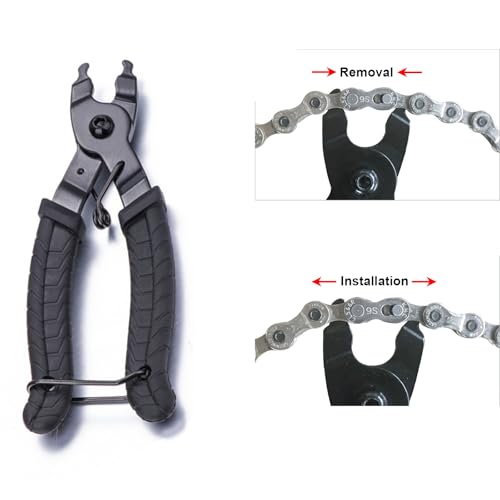 Universal Bike Chain Tool Kit with Bike Breaker Main Chain Pliers Chain Checker for Road MTB Bike 1-12 Speed Chain Disassemble Chain Splitter and Breaker - color: Bike Chain Tool Kit
