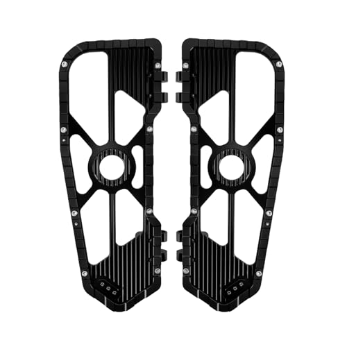 Motorcycle Front Rear Floorboard Footboard Fit For Harley Touring Road King Road Glide Street Glide Electra Glide Ultra Limited 1984-2025 (Black Rider Footboards) - color: Black Rider Footboards