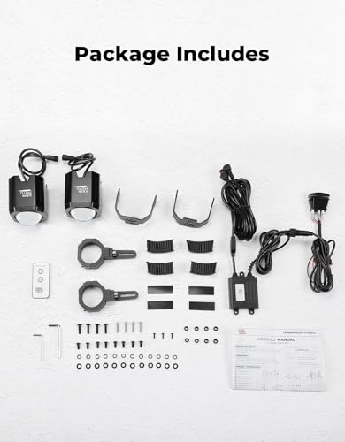 KEMIMOTO 70mm Whipless LED Whip Lights Larger Brighter w/ 1.5''-2'' Roll Bar Mounts, Alien Lights for SXS Compatible with Polaris RZR Can-Am Maverick X3 CFmoto Kawasaki, Multi-Color, Scratch-resistant - size: 70 mm diameter